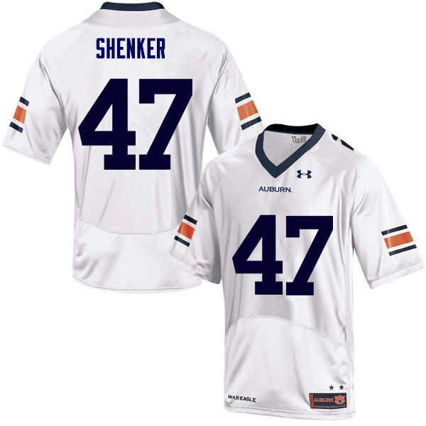 Men Auburn Tigers #47 John Samuel Shenker College Football Jerseys Sale-White - Click Image to Close